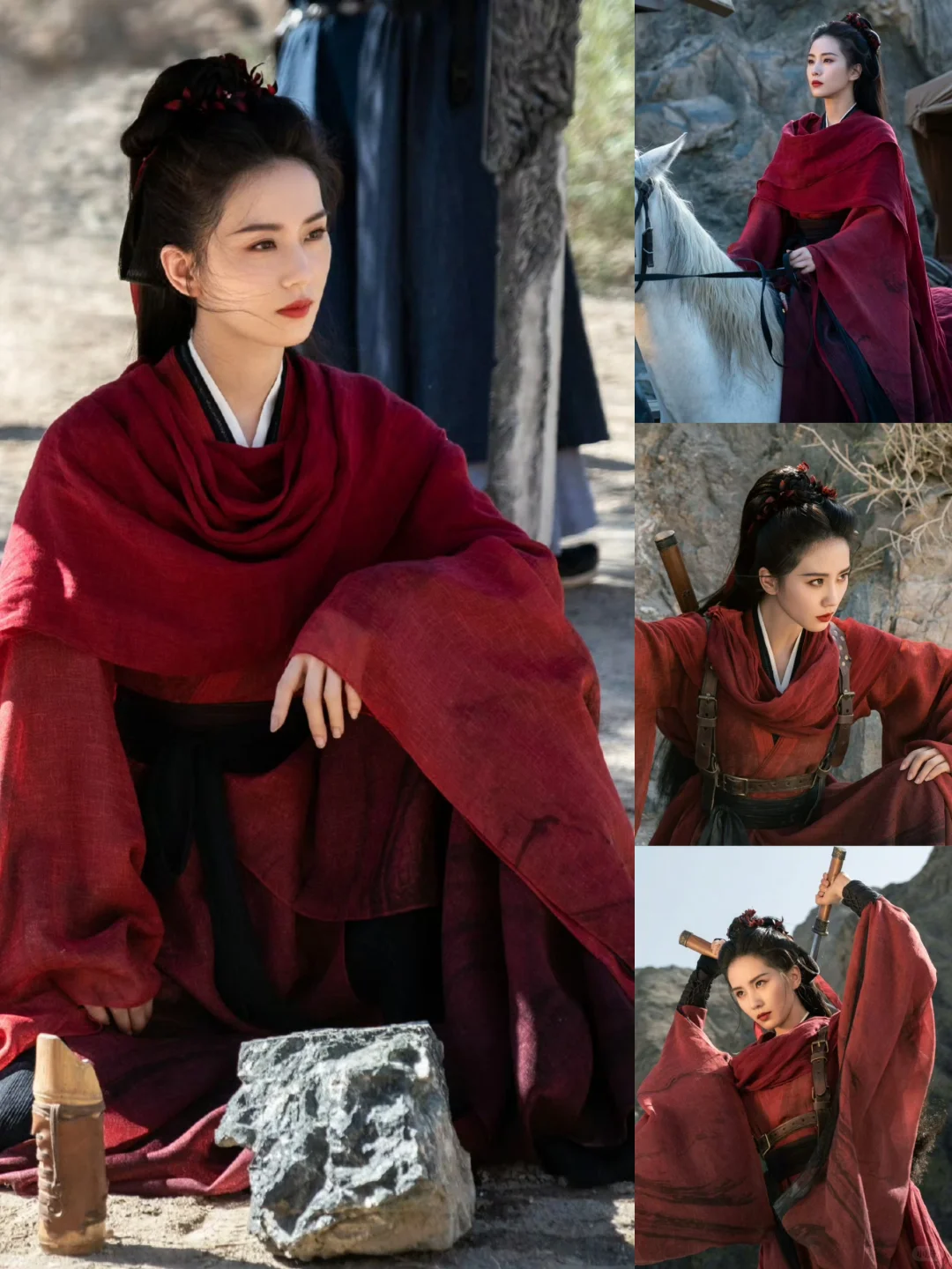 盘点一念关山任如意红衣造型‖侠骨丹心
