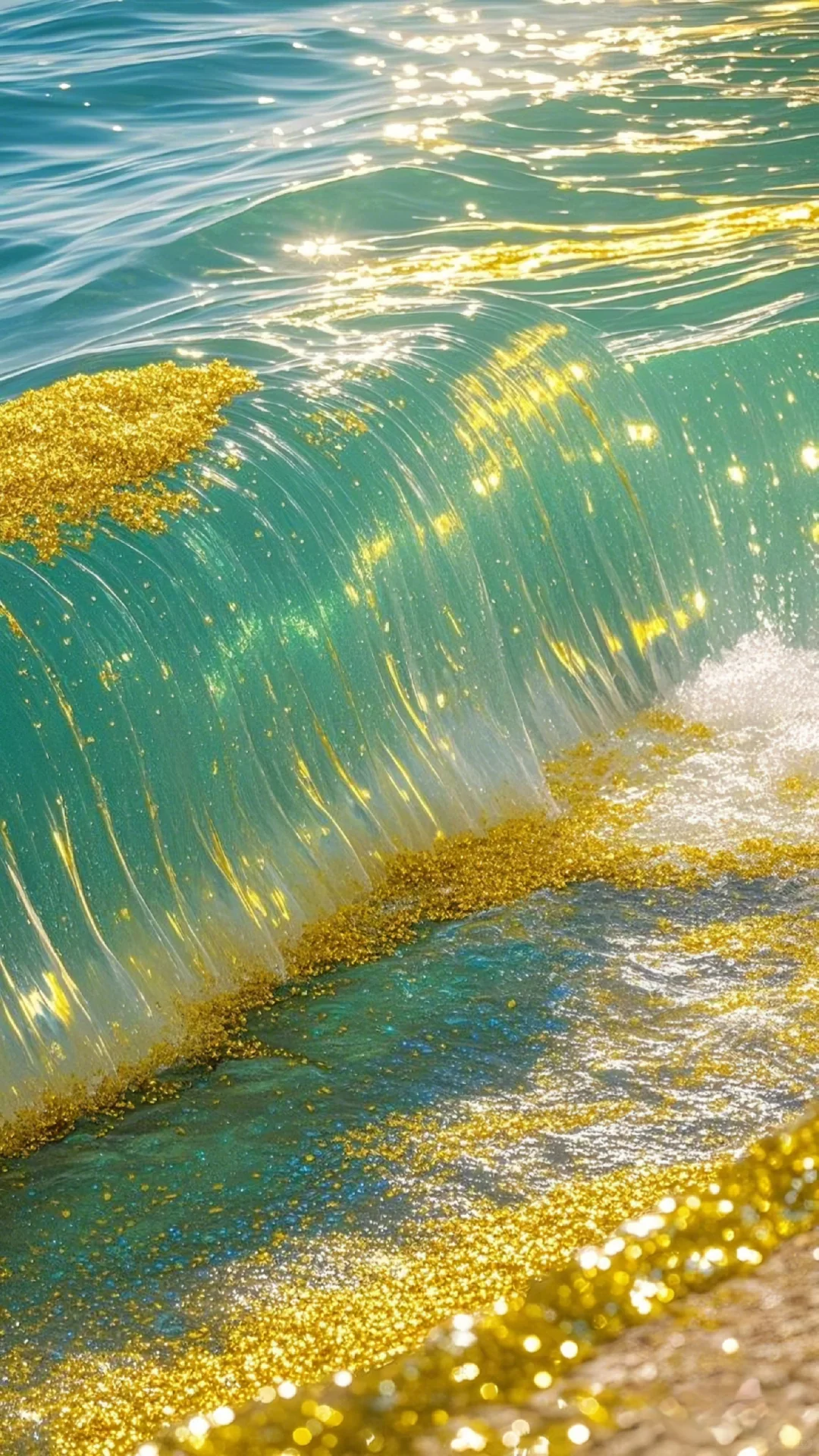 绝美吸金流水能量壁纸🌊