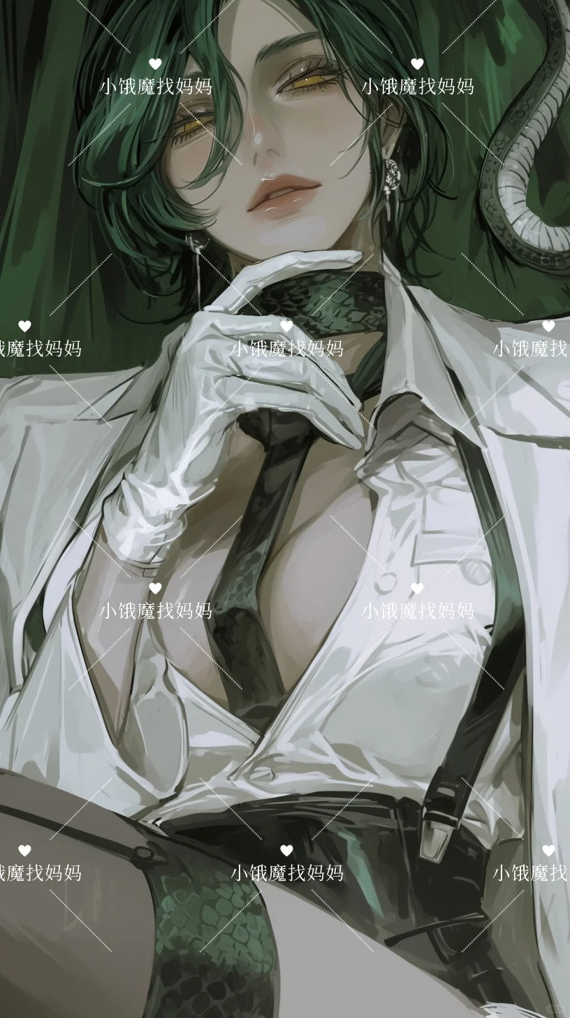 ［绿发金瞳］疯批美人