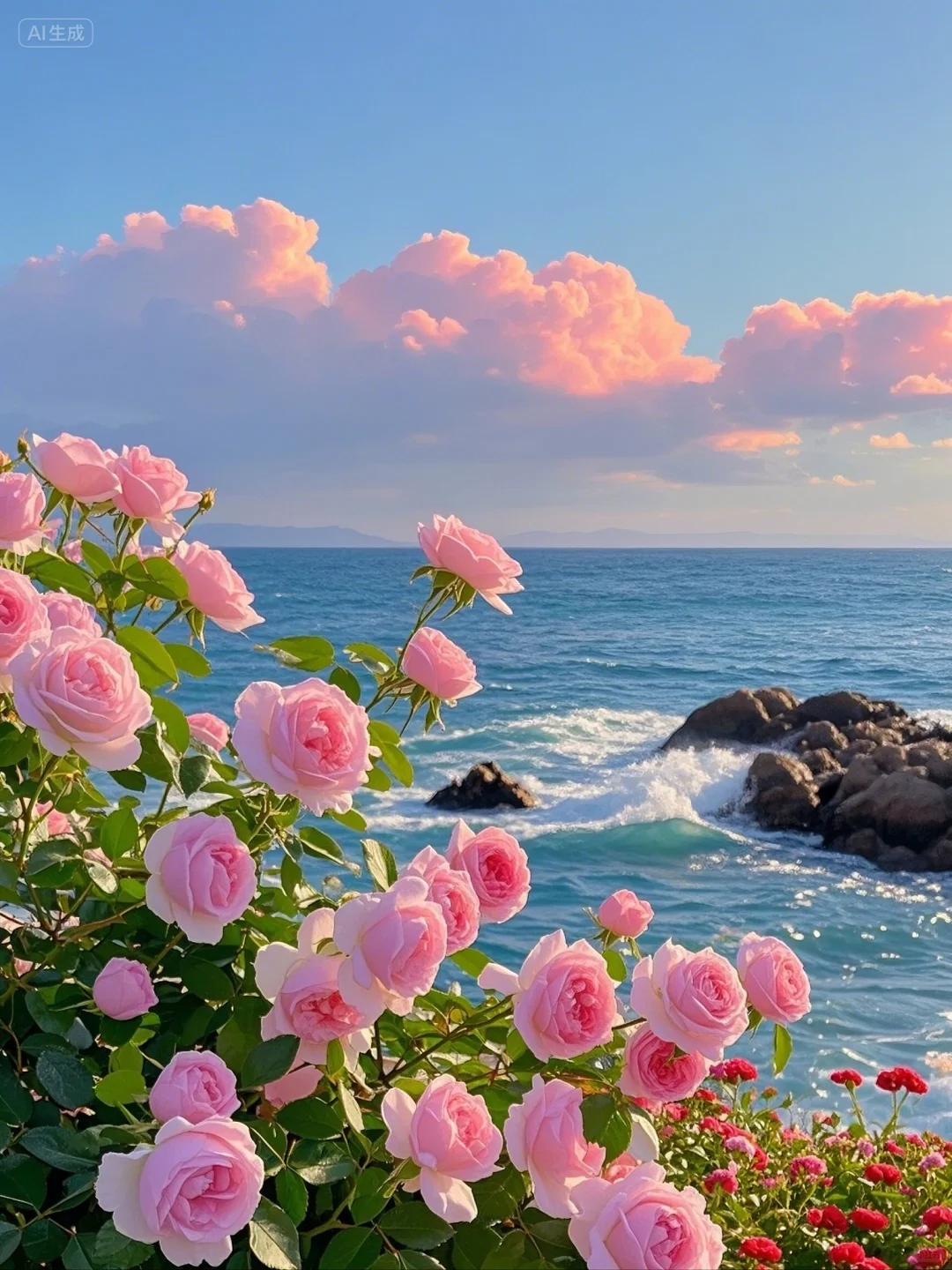 治愈系美景～我心中的浪漫海与玫瑰💕