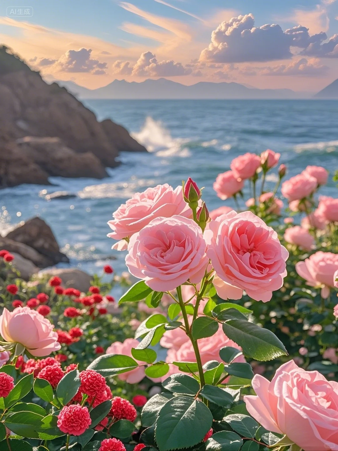 治愈系美景～我心中的浪漫海与玫瑰💕