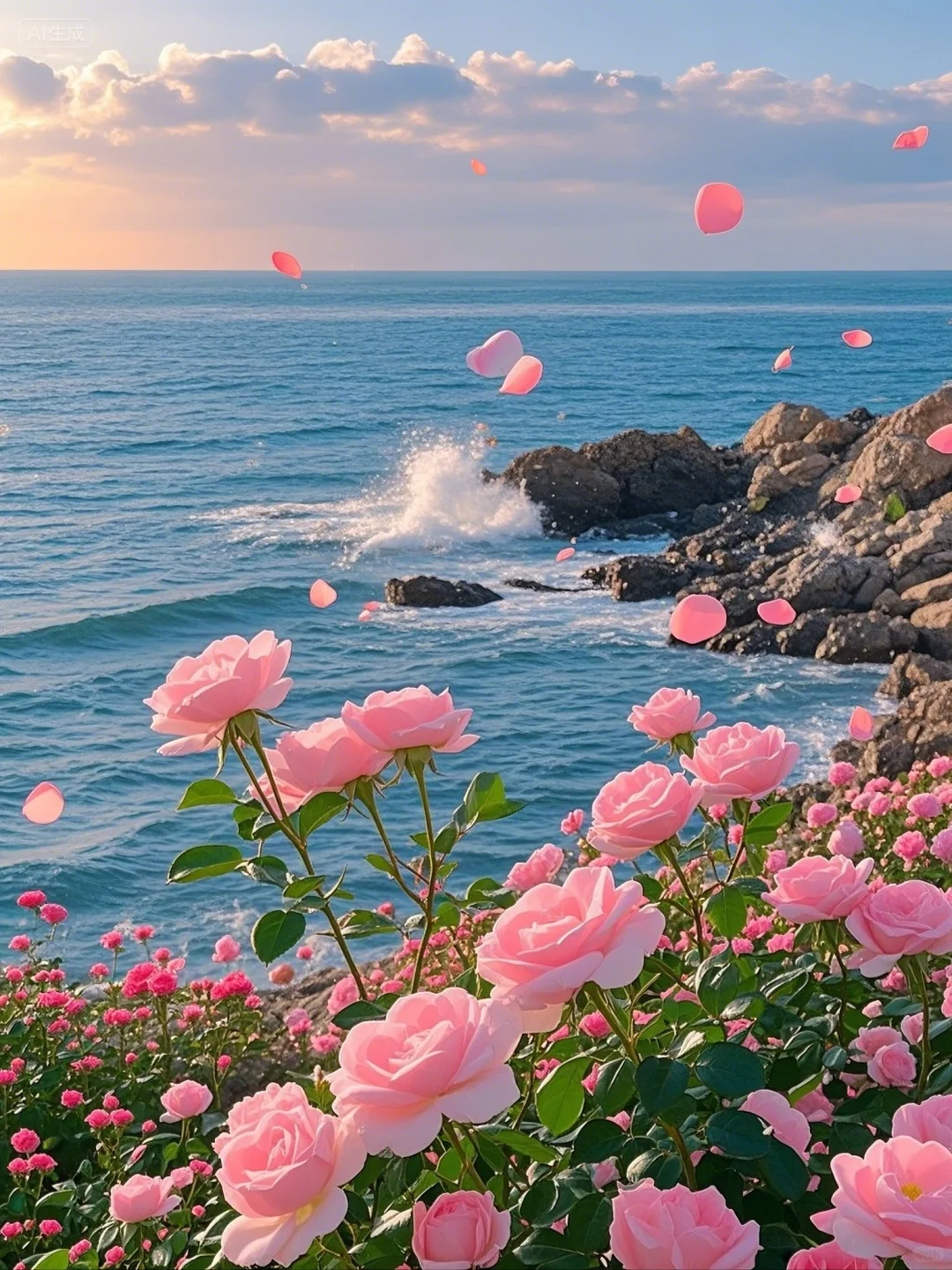 治愈系美景～我心中的浪漫海与玫瑰💕