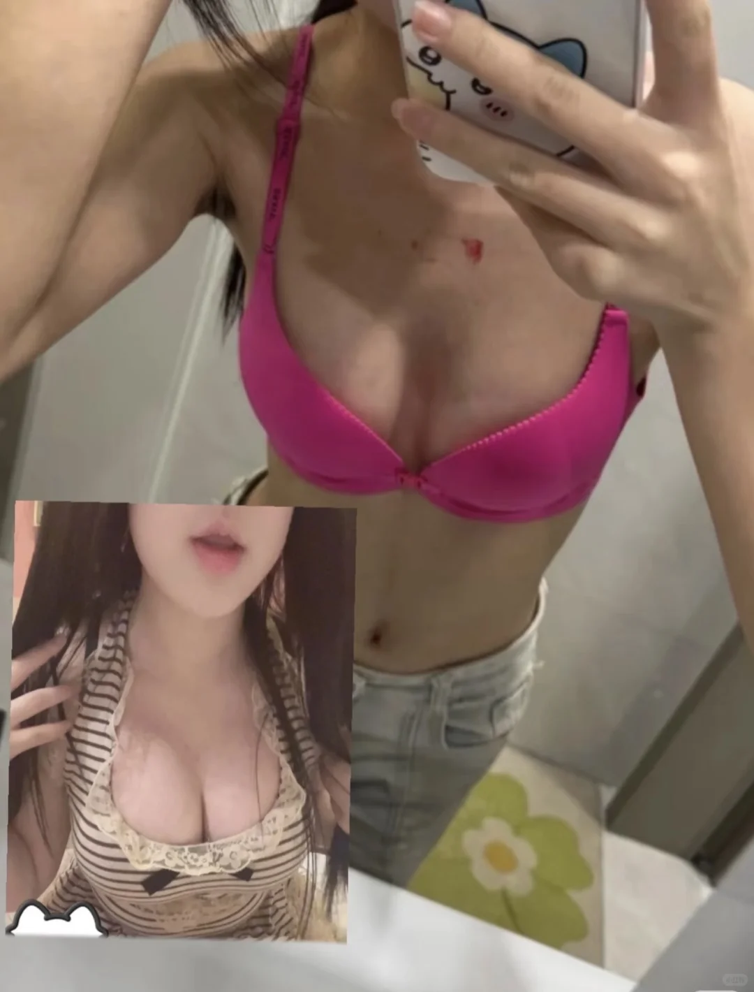 之前不懂前扣香,宽间距 + 圆盘胸也能有沟