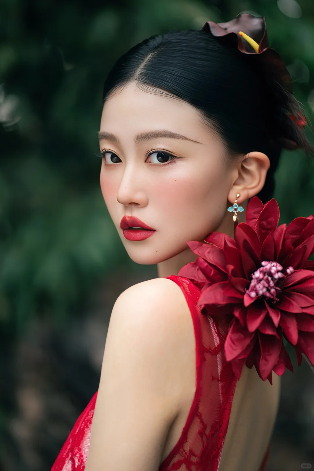 又拍到啦一组人生红色❤️