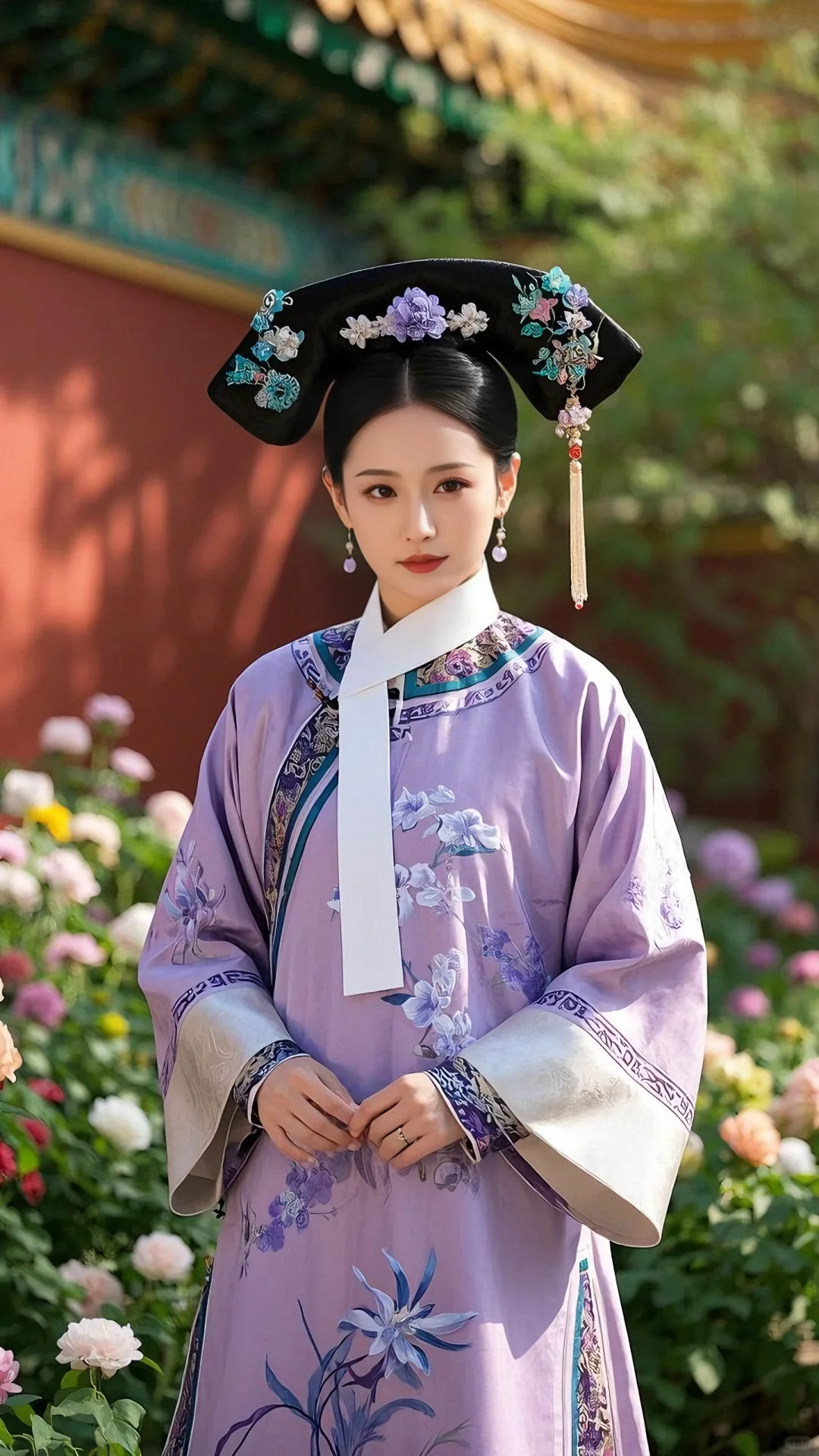 紫色系清宫娘娘簪花🌺（52）