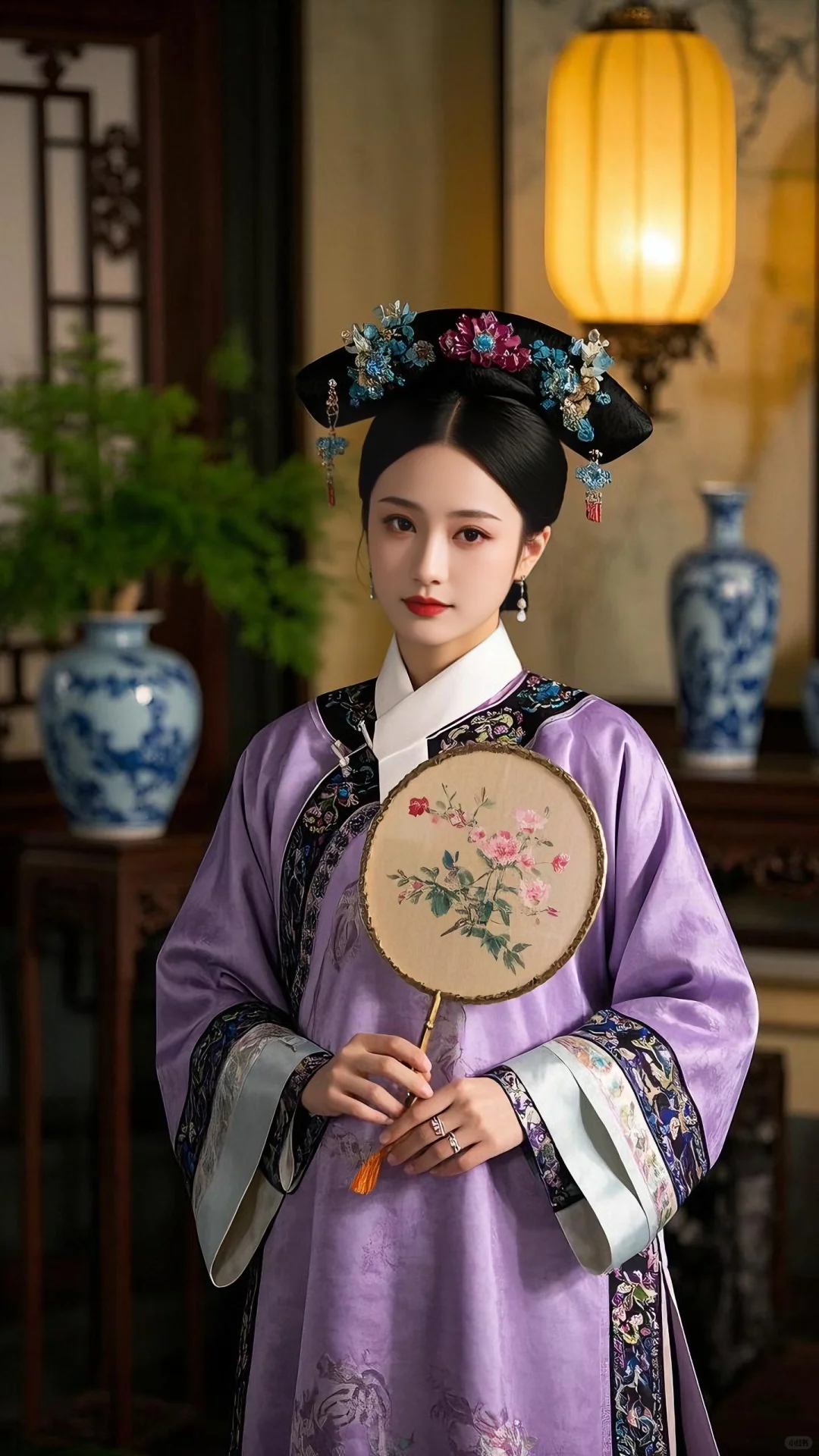 紫色系清宫娘娘簪花🌺（52）