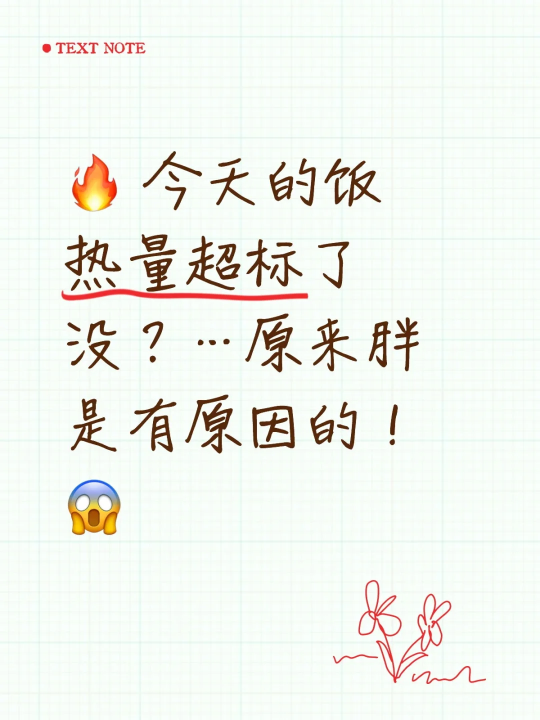 🔥 今天的饭热量超标了没?…原来胖是有原因