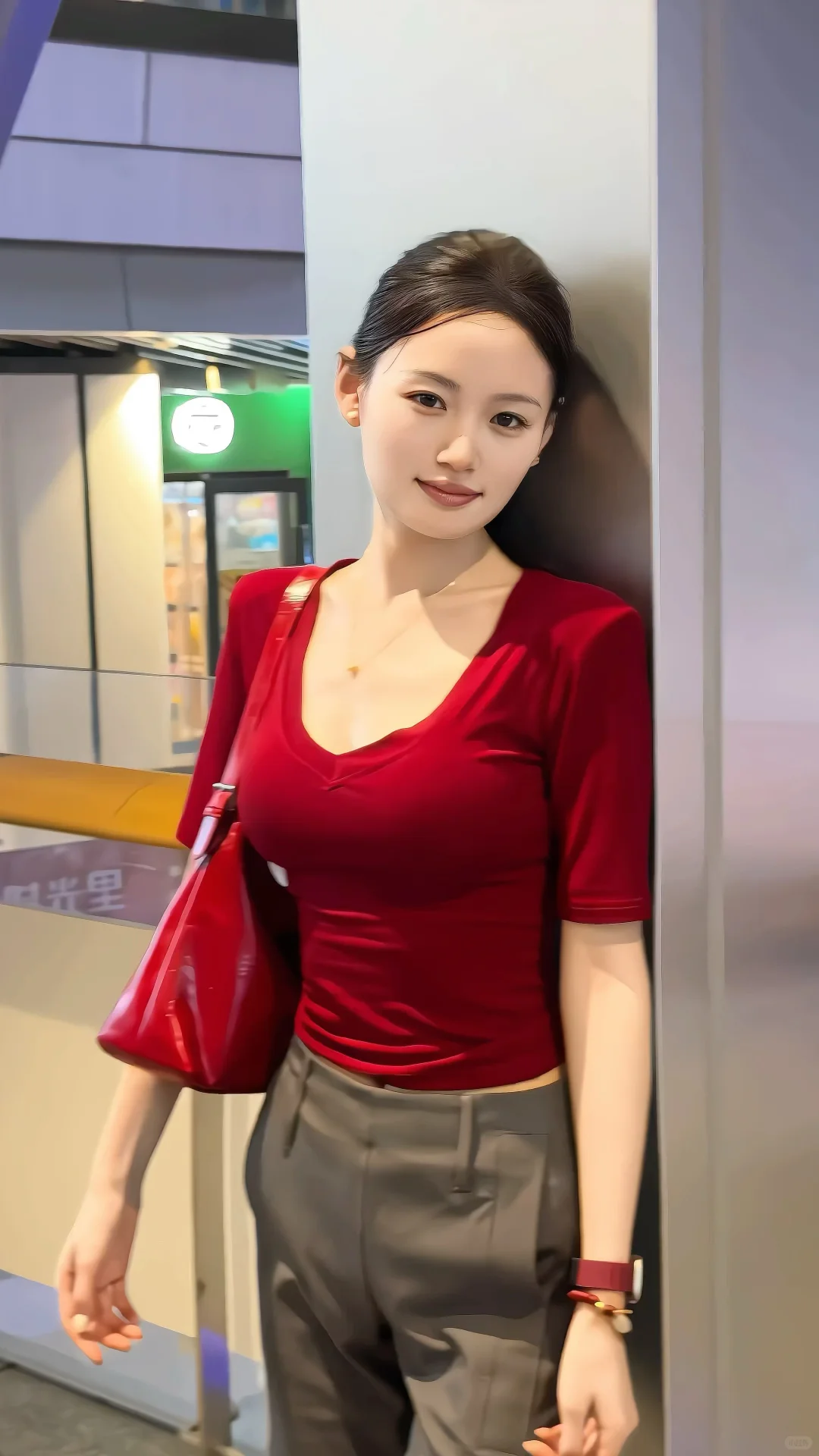 明媚红色大女主