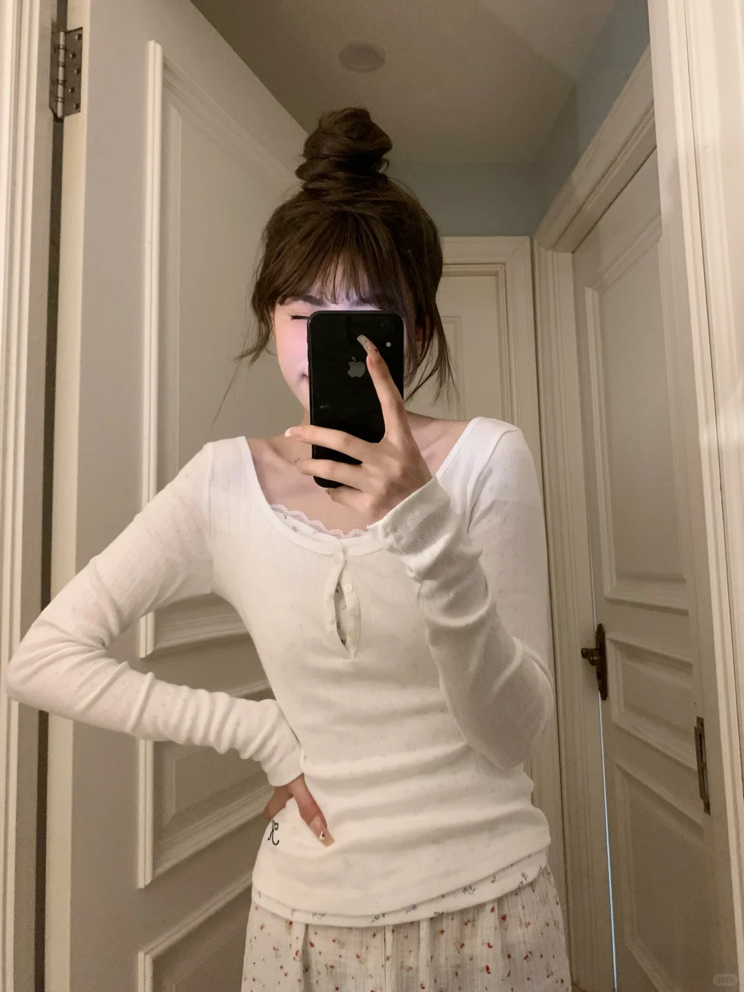 甜系清透感丸子头～