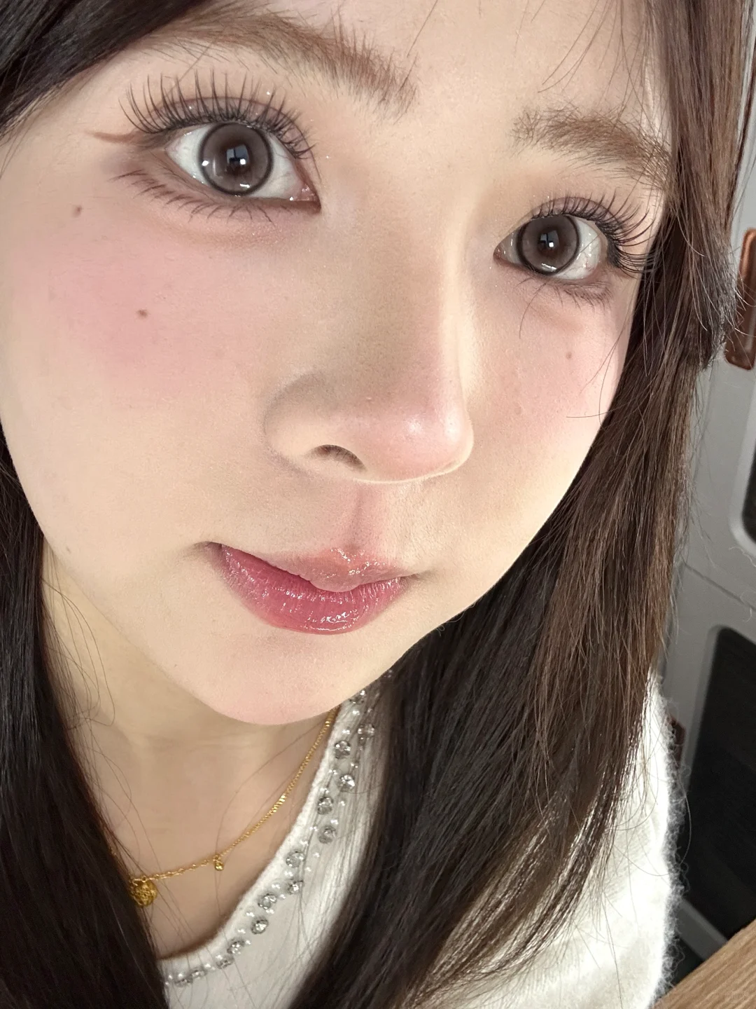 原相机怼脸 这个妆容出门被夸好几次，太嫩惹