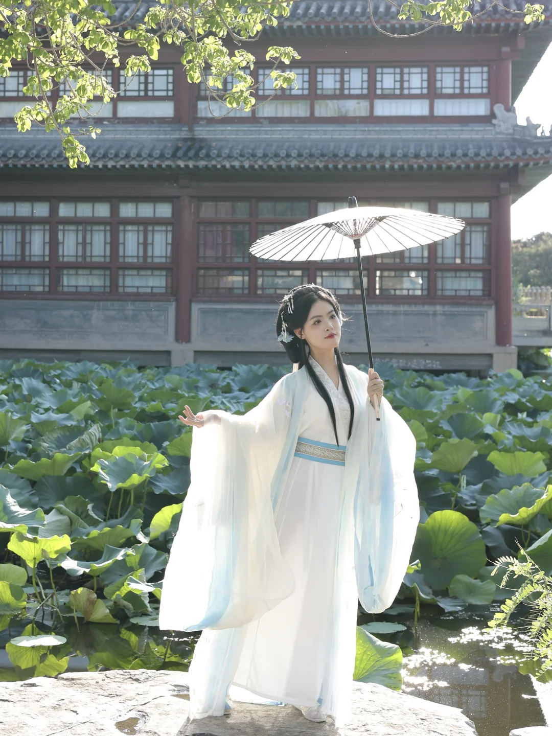 白露降，寒蝉鸣。汉服小姐姐登场！