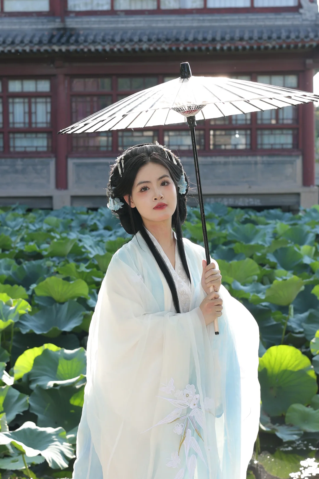 白露降，寒蝉鸣。汉服小姐姐登场！