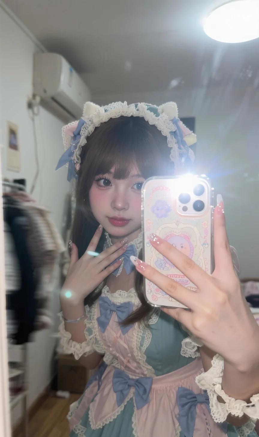 今日份甜度超标！洛丽塔少女的镜像魔法来啦