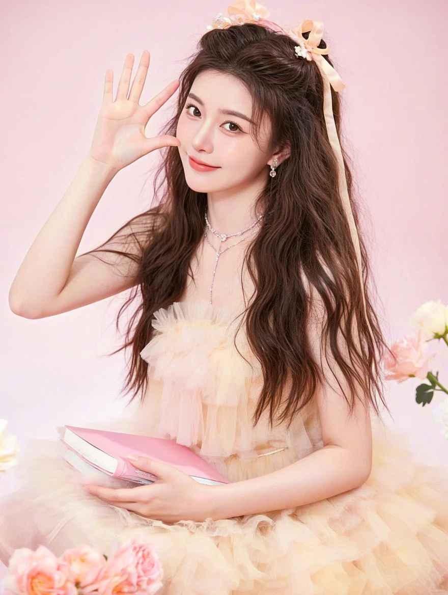 哇，粉粉的小仙女来了