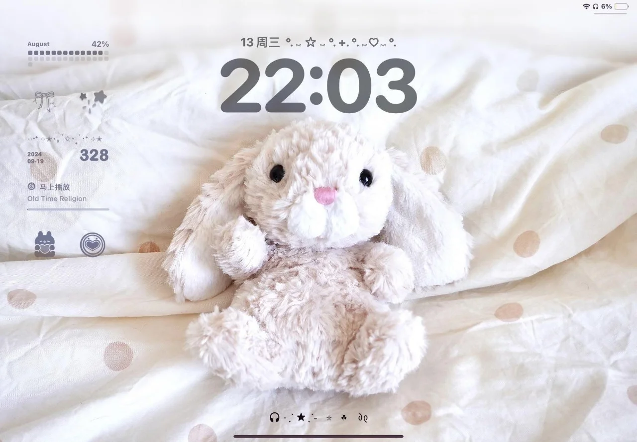 yummy 🐰iPad壁纸₊˚⋆♡̷☆₊