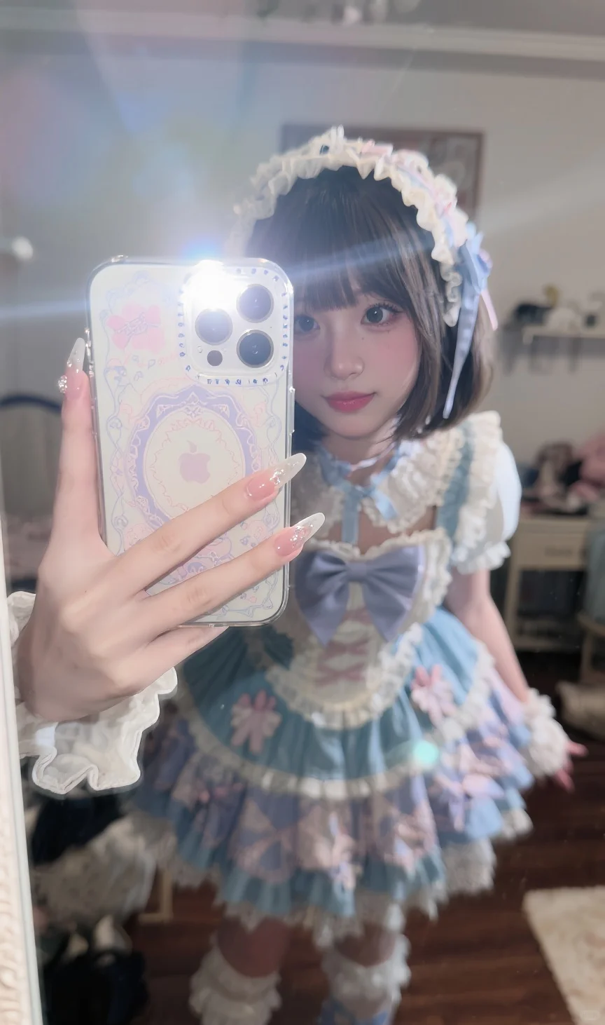 今日份甜度超标！洛丽塔少女的镜像魔法来啦