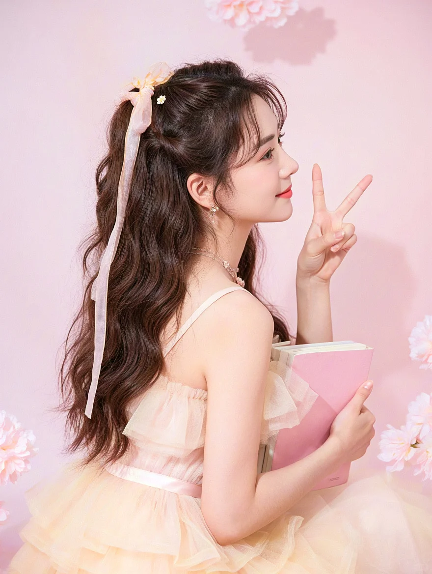 哇，粉粉的小仙女来了