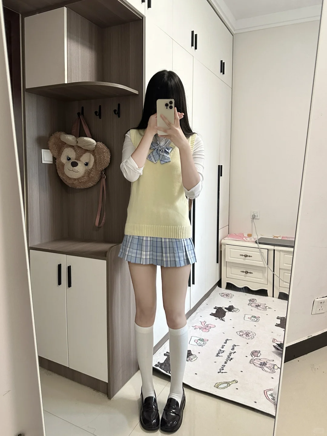 jk袜子长度分享~无滤镜瘦身效果