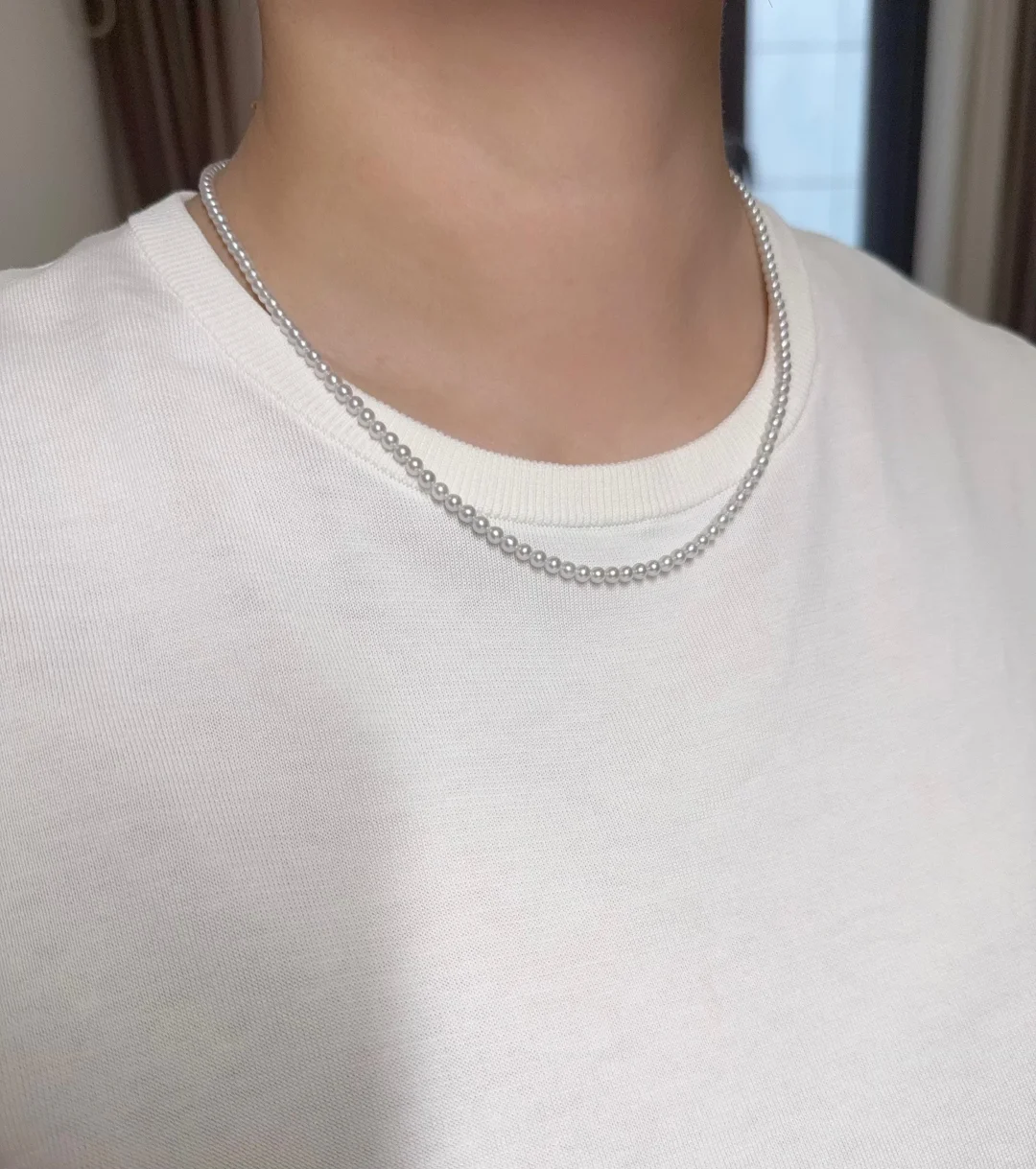 天然淡水灰baby链～