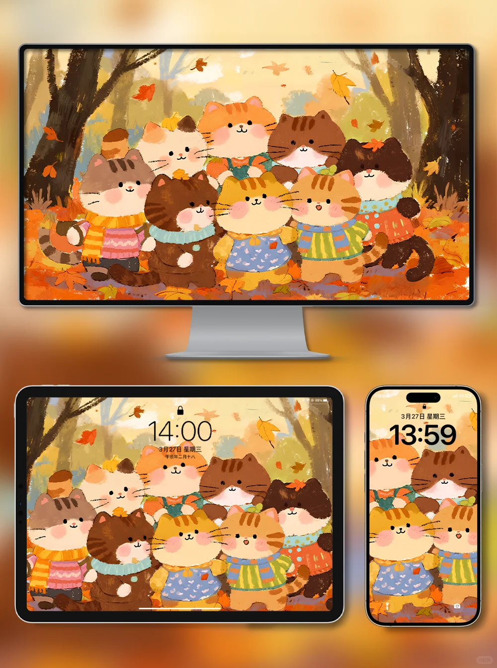 X423-喜迎秋天|iPad壁纸|电脑|手机壁纸 4k