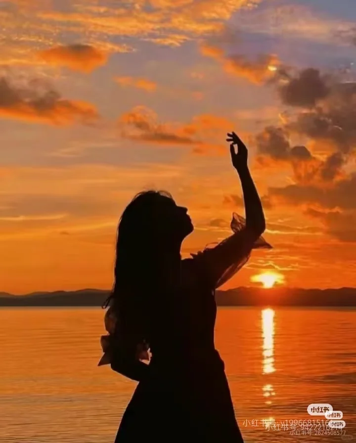 超强好看的夕阳女头像