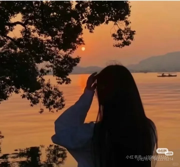 超强好看的夕阳女头像
