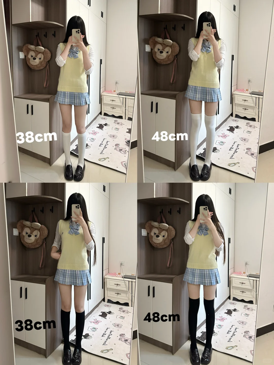 jk袜子长度分享~无滤镜瘦身效果