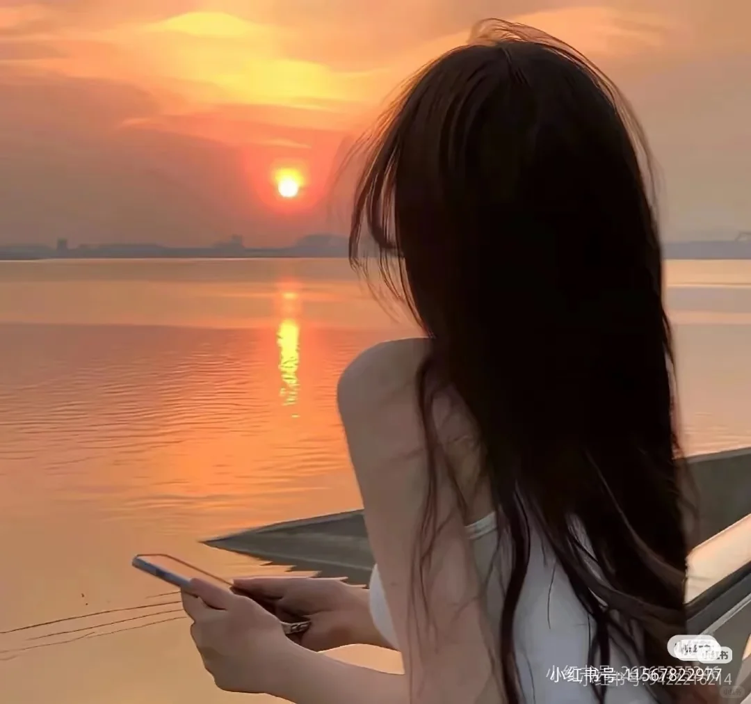 超强好看的夕阳女头像