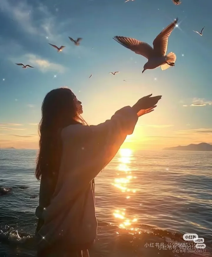 超强好看的夕阳女头像