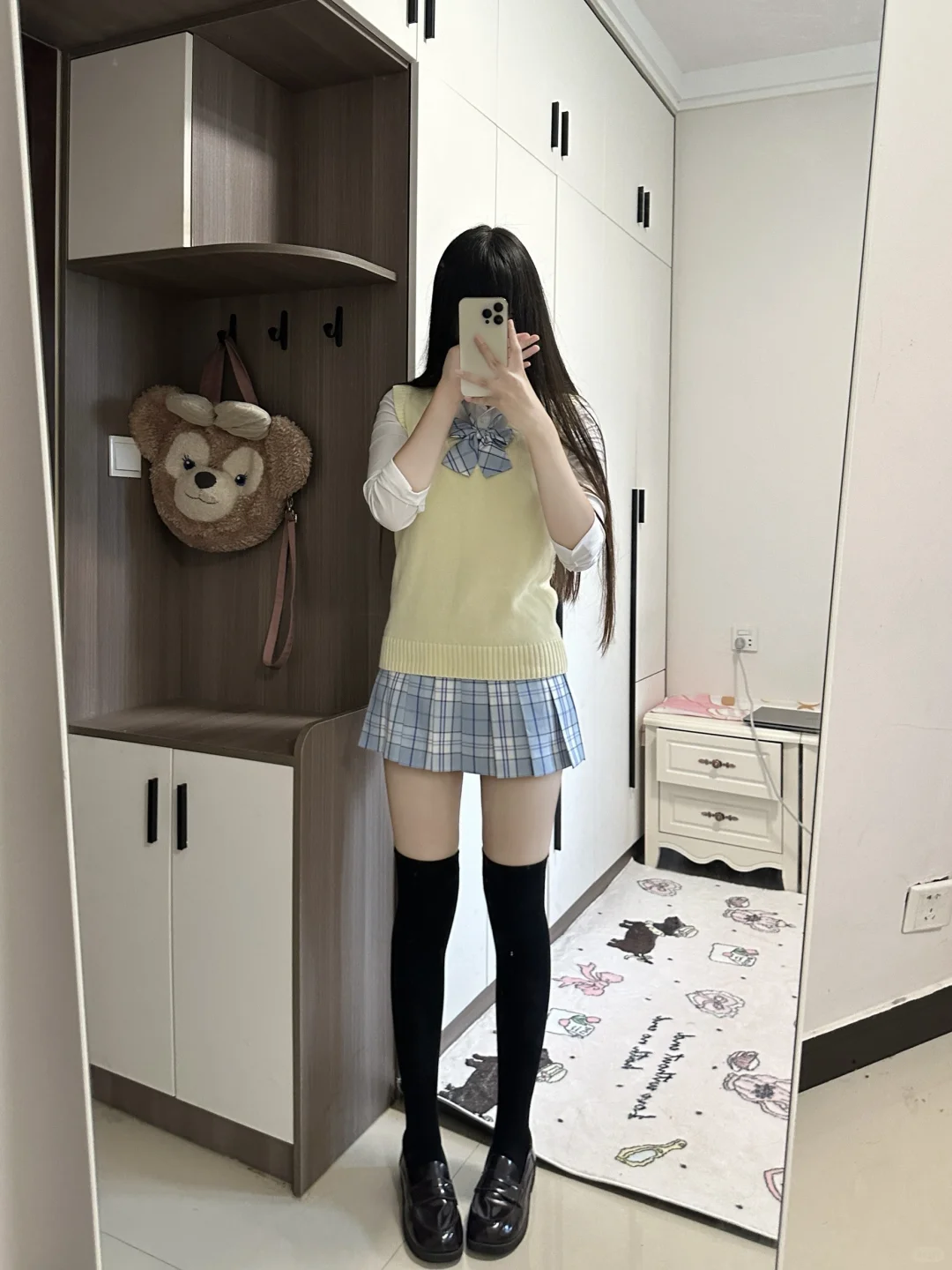 jk袜子长度分享~无滤镜瘦身效果