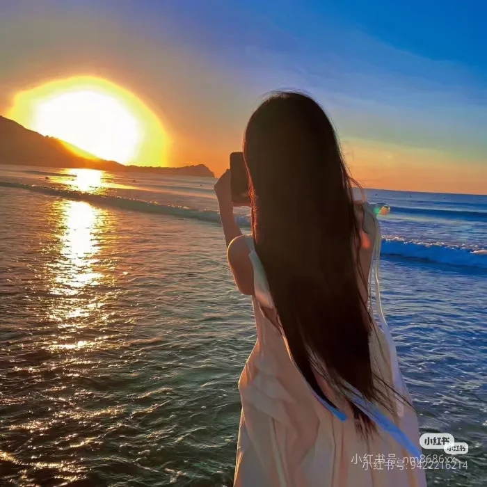 超强好看的夕阳女头像