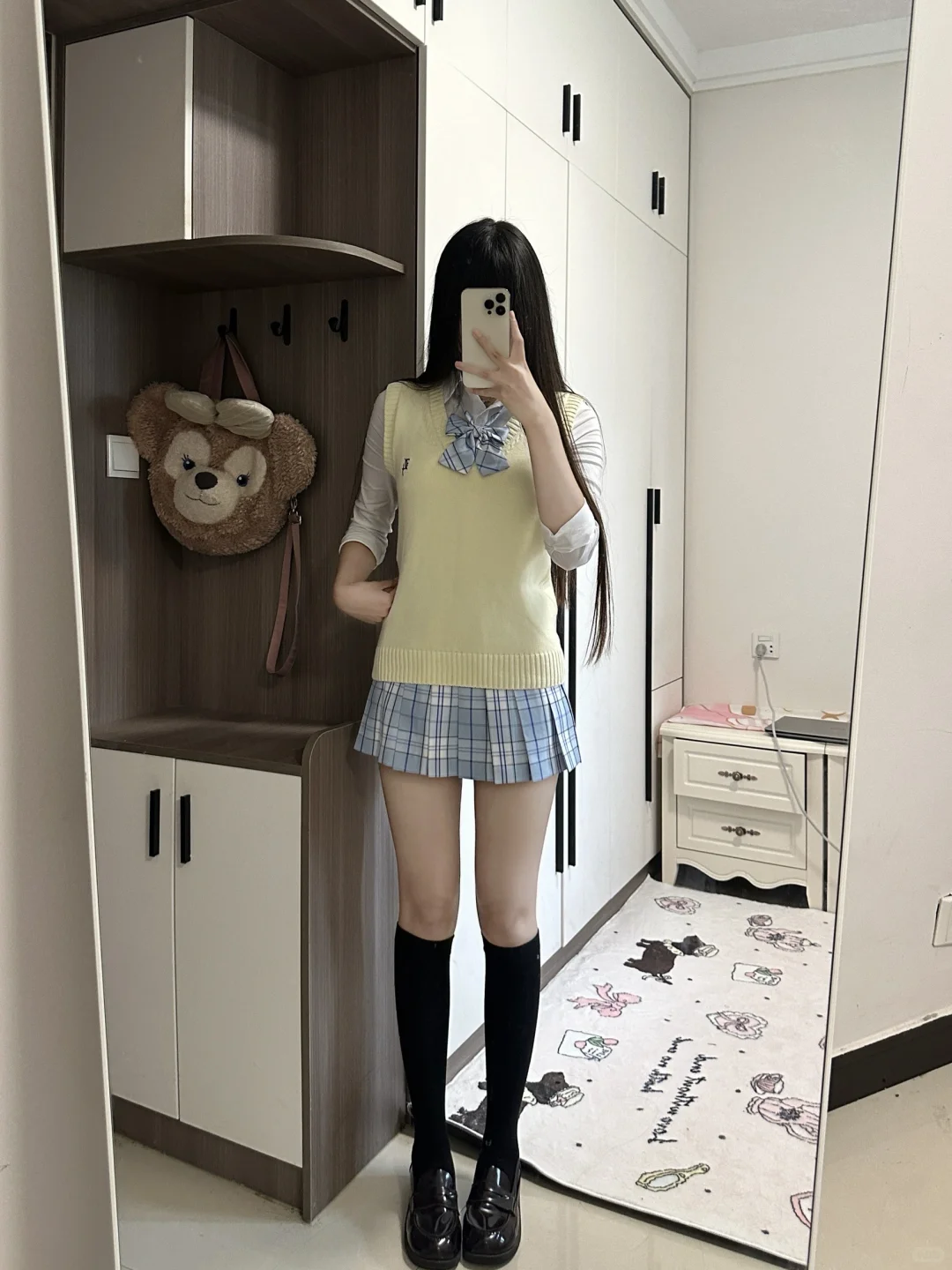 jk袜子长度分享~无滤镜瘦身效果