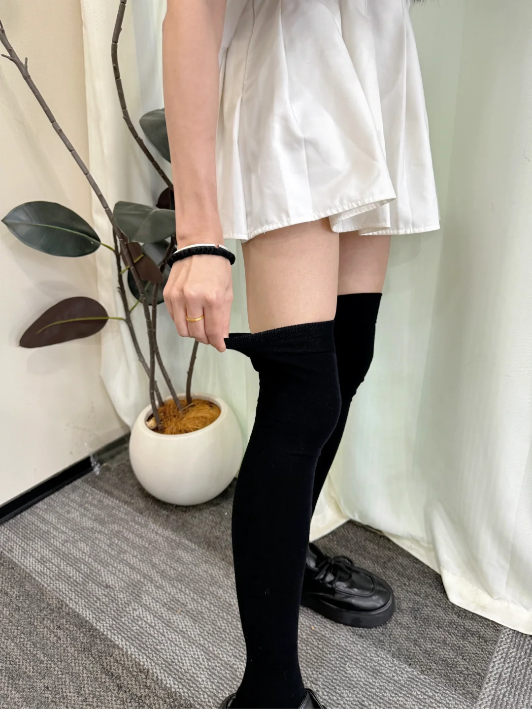过膝袜被我穿我悟了！！！