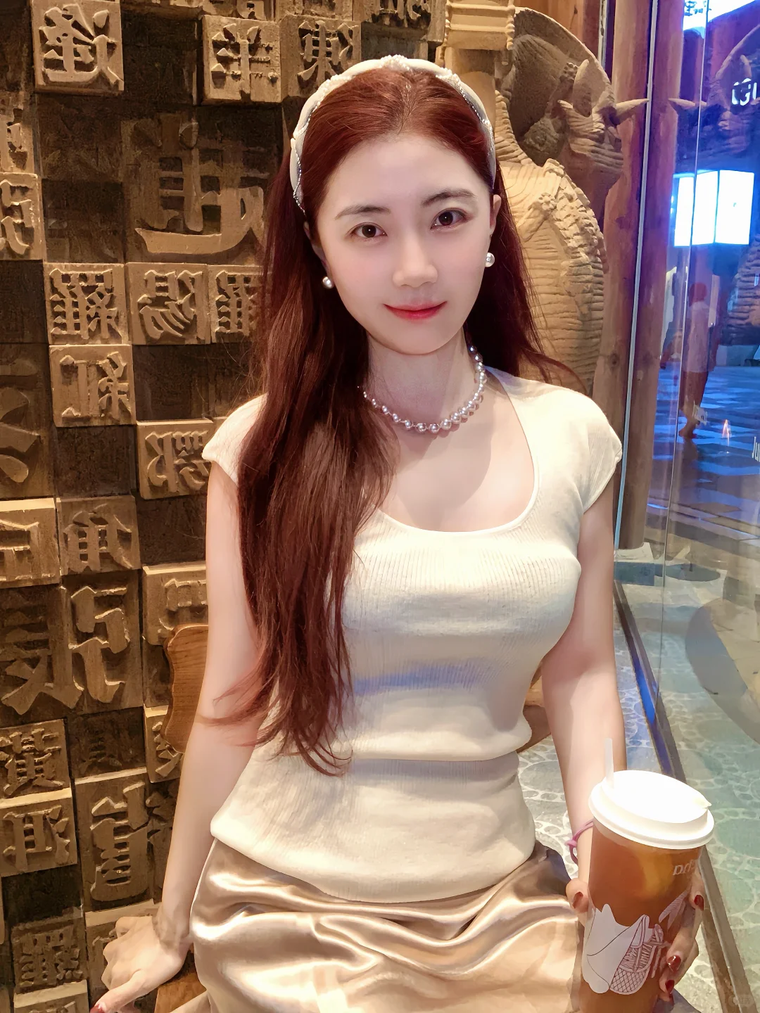 纯欲玫瑰🩰戴珍珠项链的漂亮姐姐！