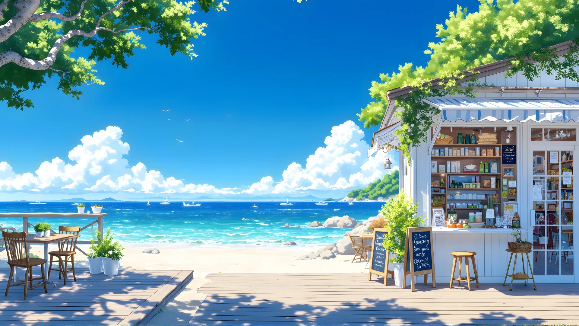 电脑壁纸 005-蓝天白云小屋