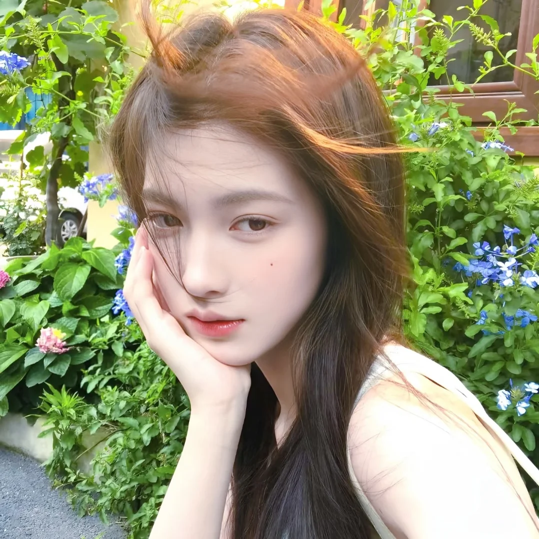 唯美治愈绿色女生头像