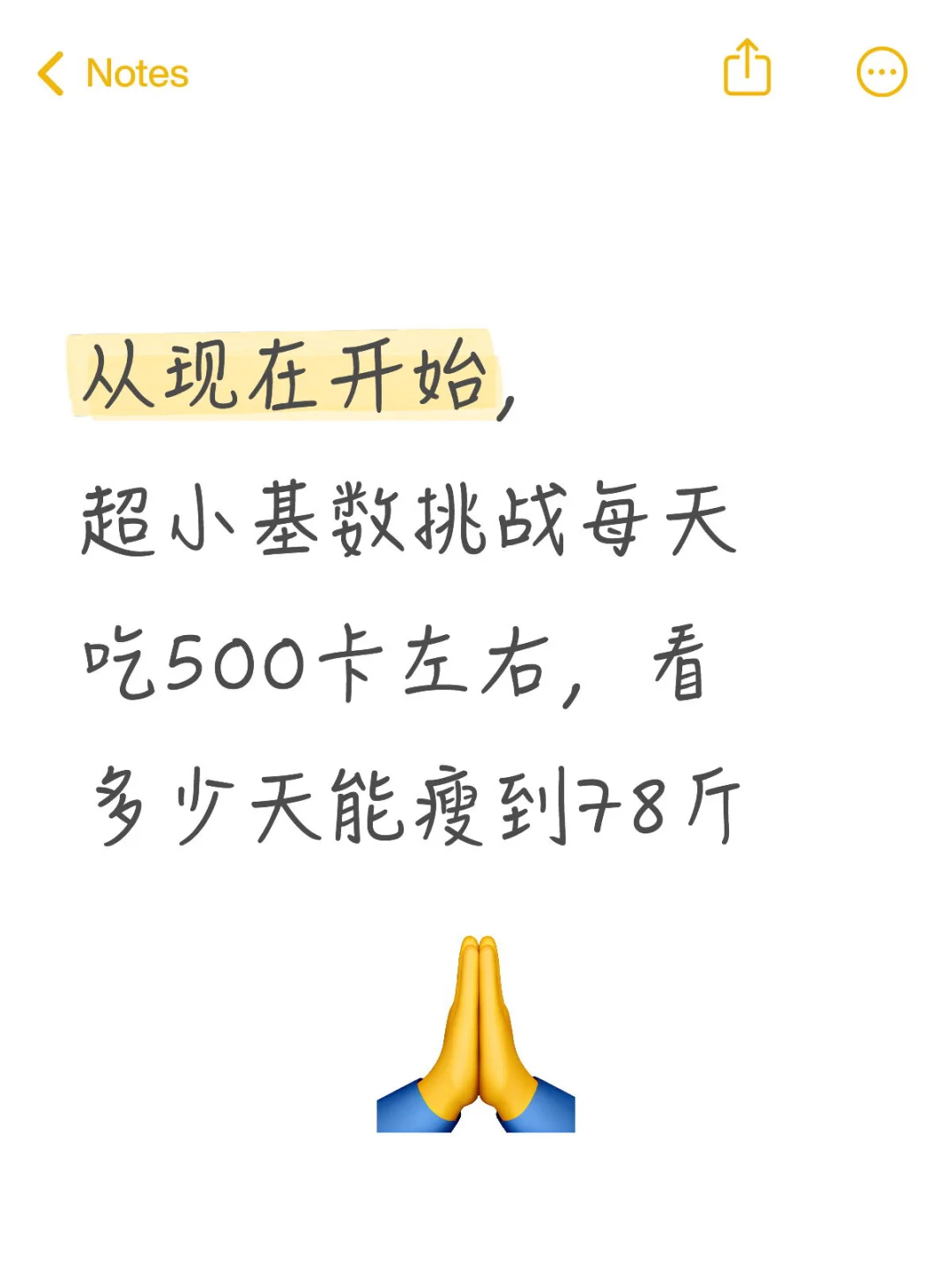 减肥开始