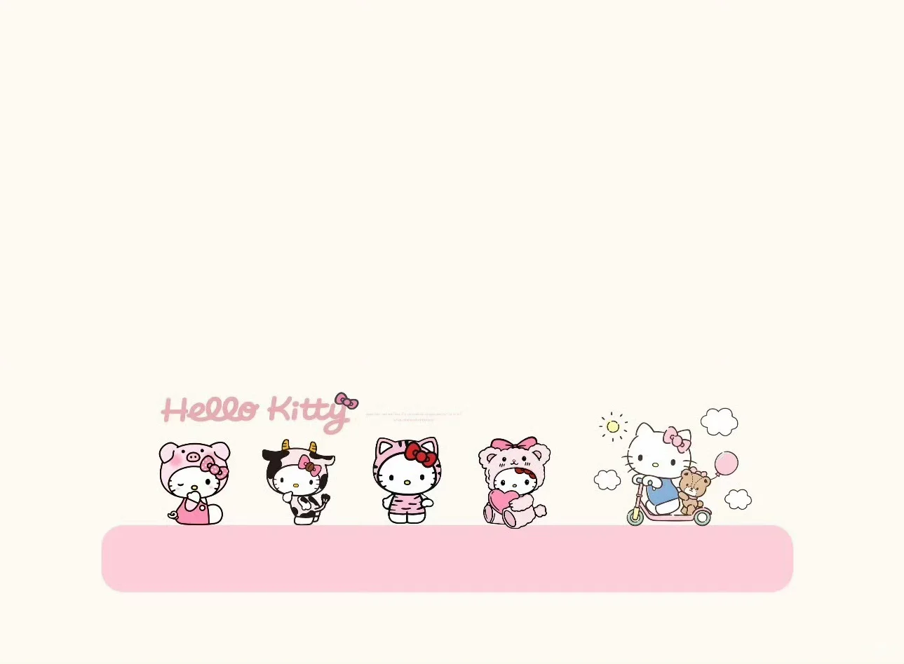 粉色系hellokitty｜超级萌的ipad背景图