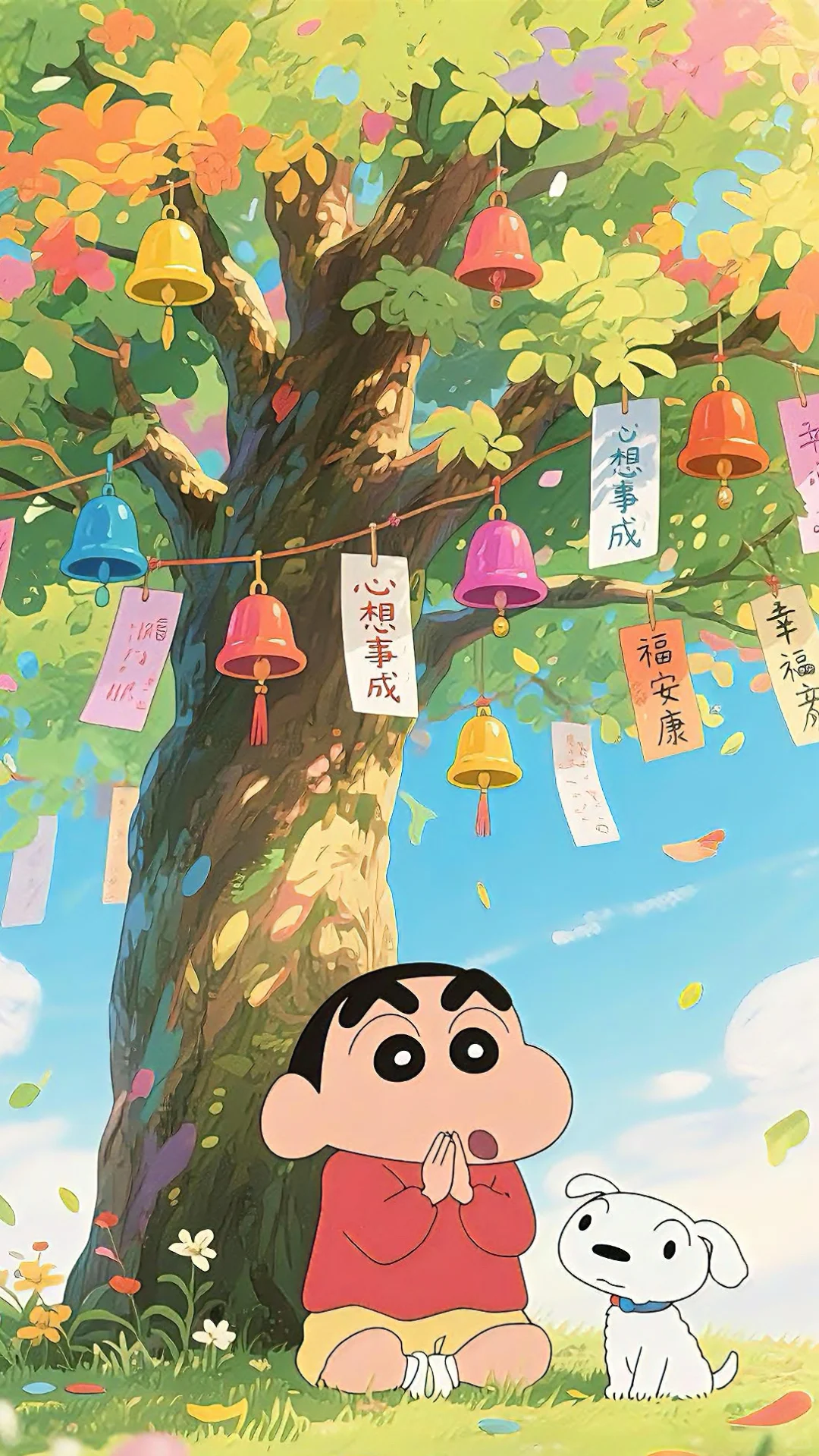 治愈感满满的小新祈福壁纸来啦(2/3)