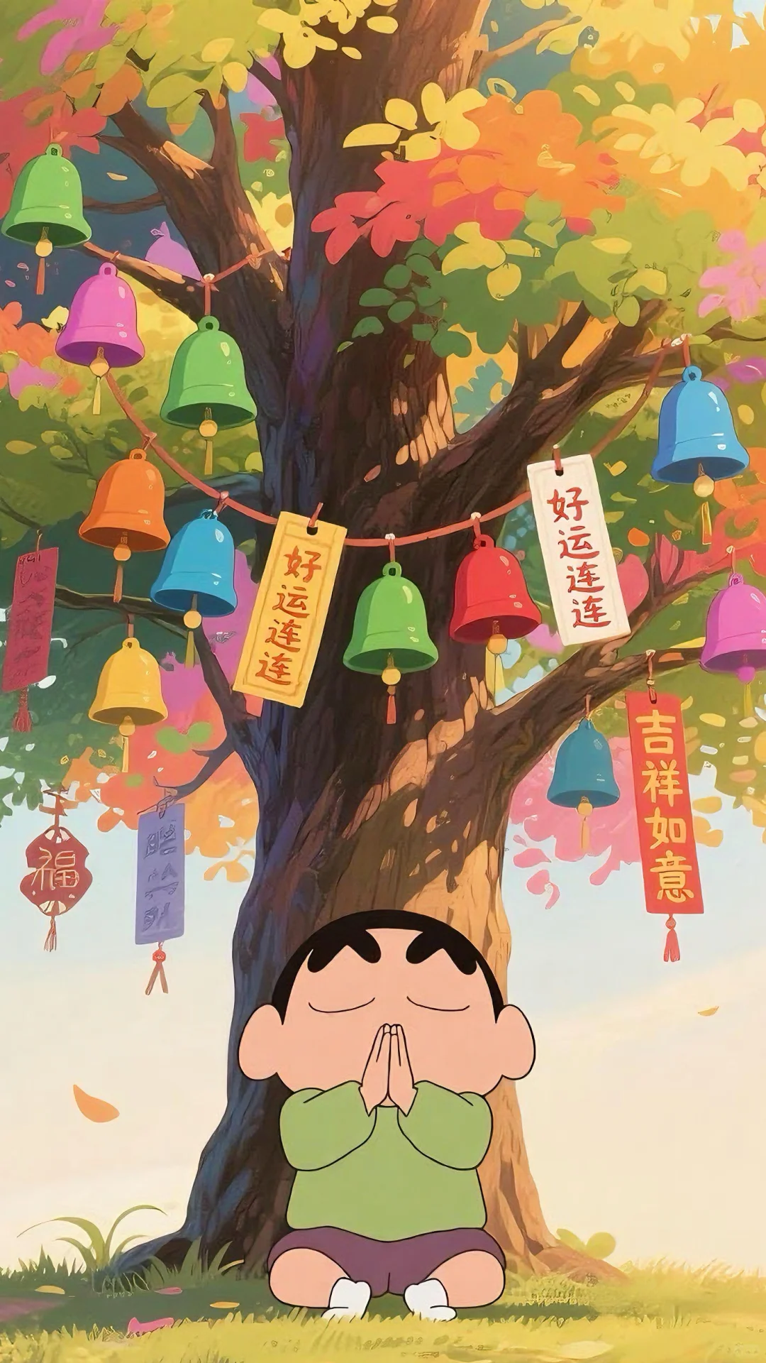 治愈感满满的小新祈福壁纸来啦(2/3)