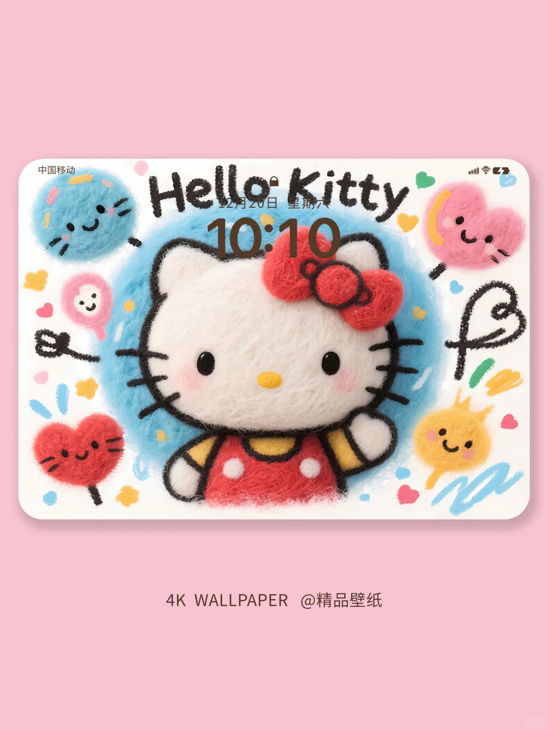 HelloKitty|534|可爱毛绒凯蒂猫平板壁纸