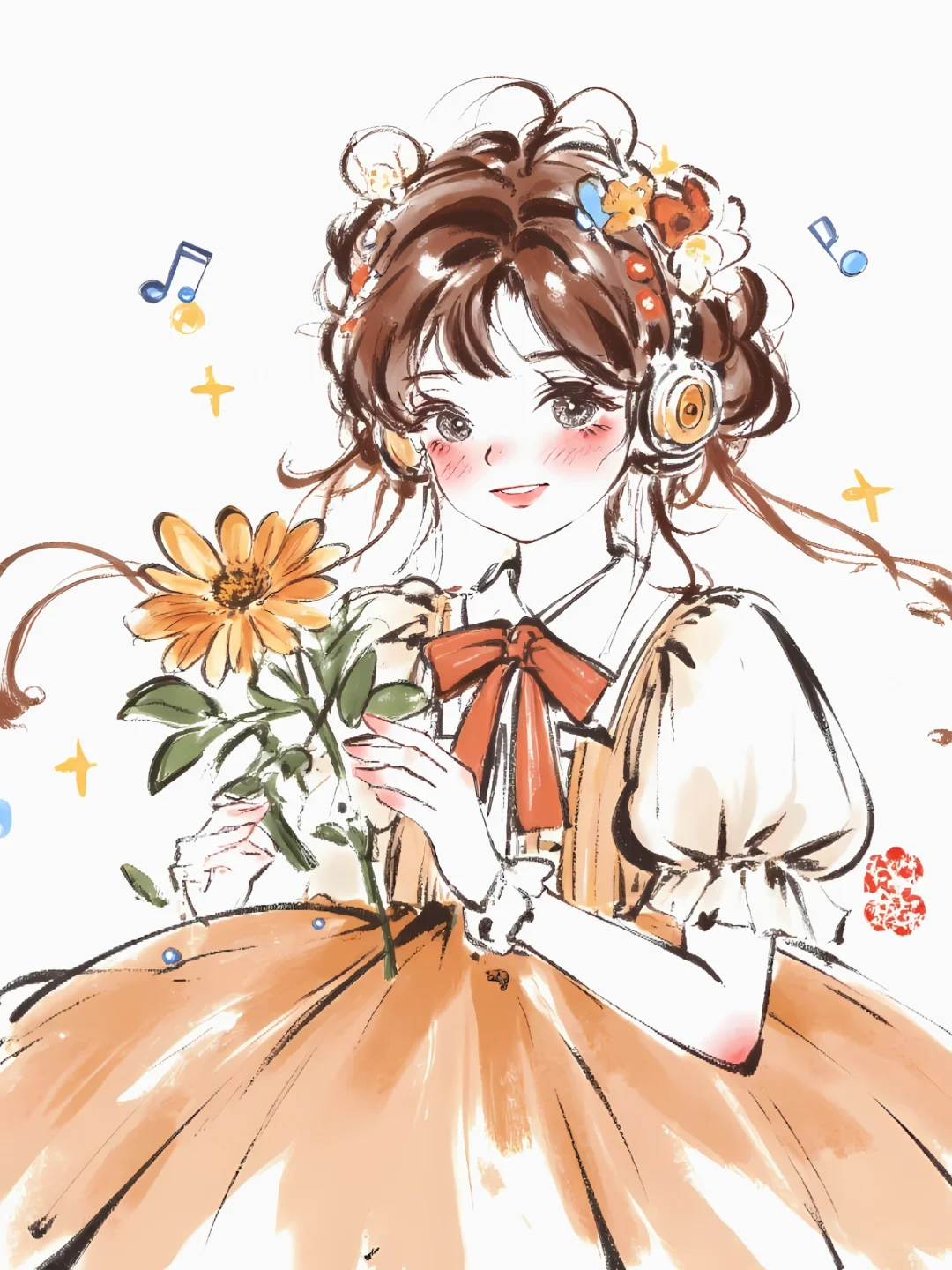 十二花神|听音乐的她们依然好迷人🎧～～