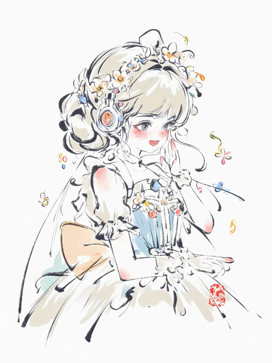 十二花神|听音乐的她们依然好迷人🎧～～