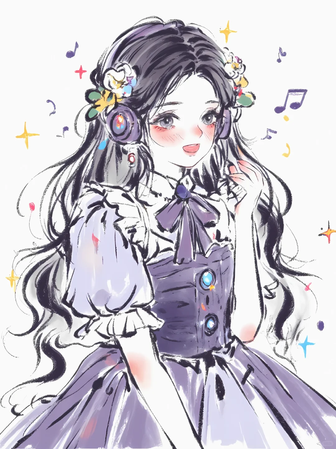 十二花神|听音乐的她们依然好迷人🎧～～
