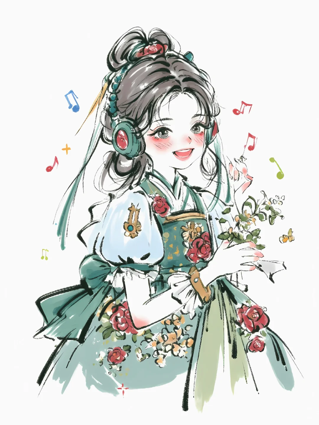 十二花神|听音乐的她们依然好迷人🎧～～