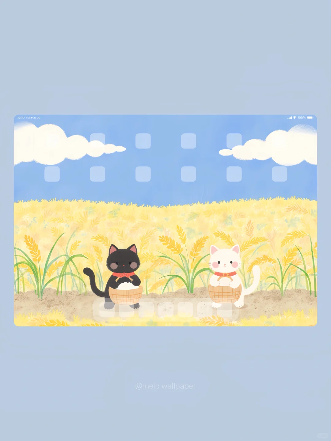 🌾金灿灿的麦粒让人心好暖 | iPad平板壁纸