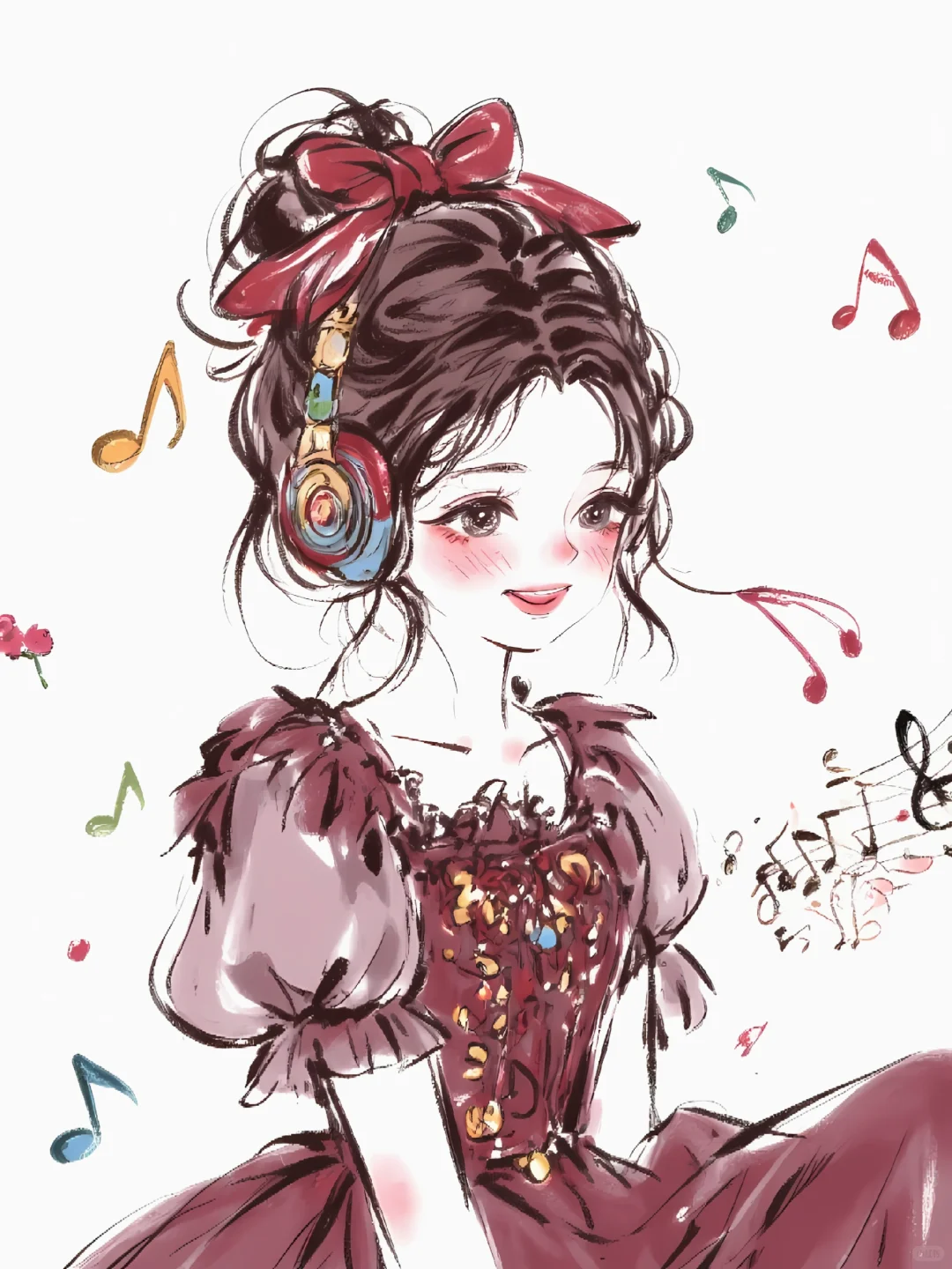 十二花神|听音乐的她们依然好迷人🎧～～