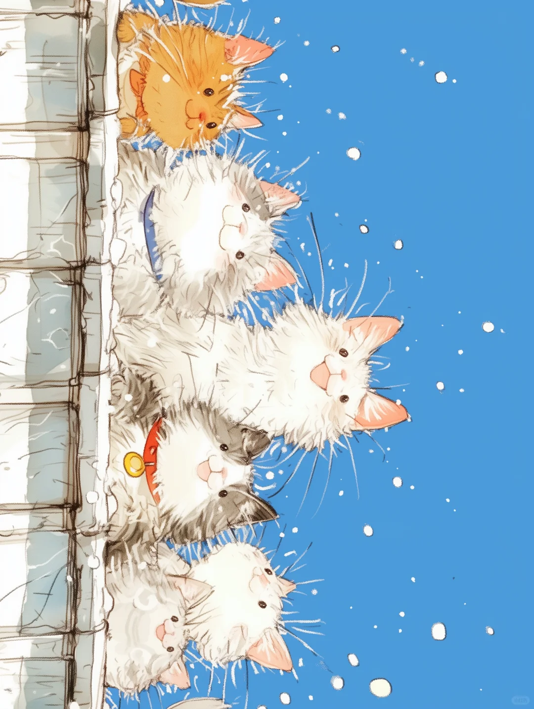 废才画的猫，只会发呆卖萌