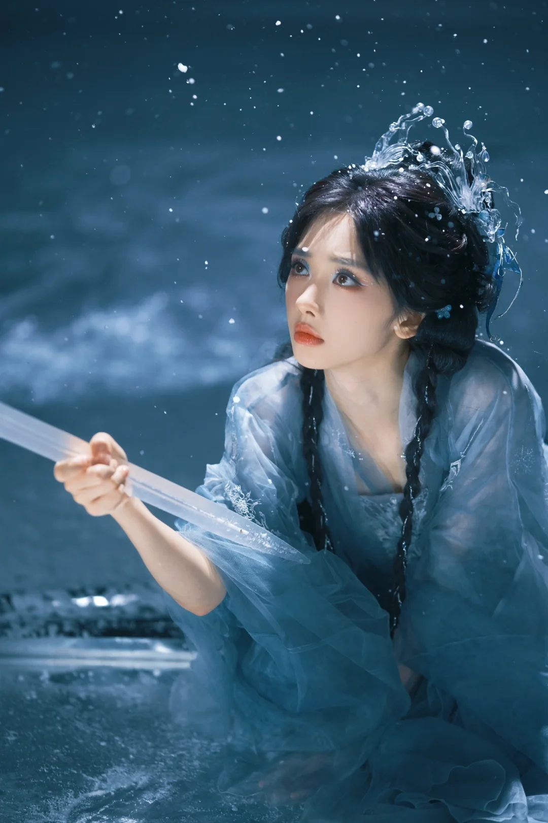 我拍的王影璐｜月下雪女❄️