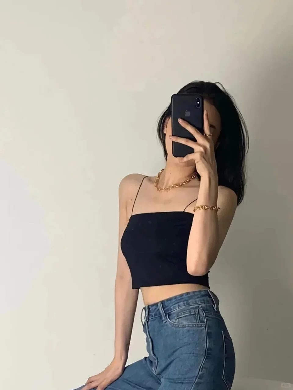 手机挡脸美图分享